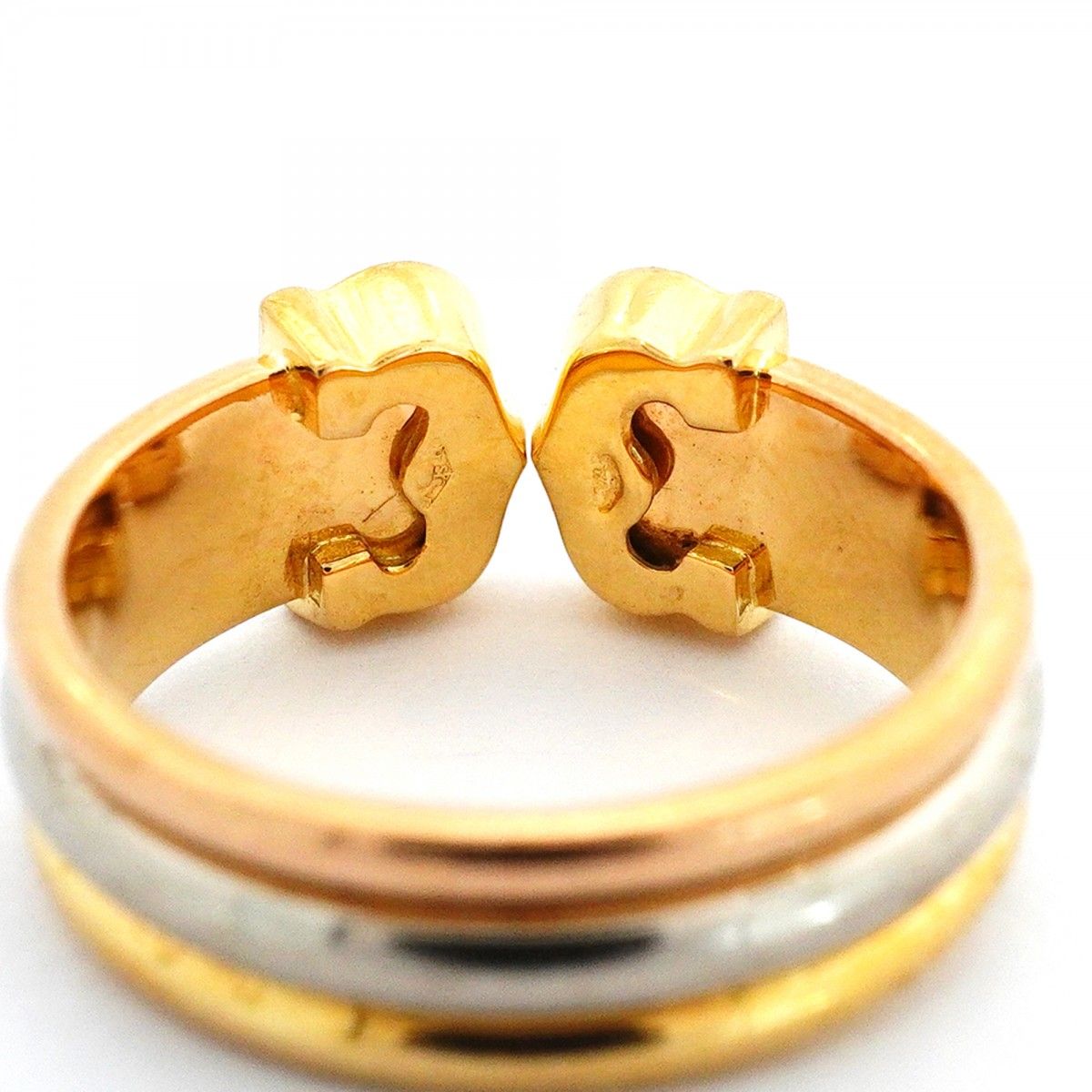 Cartier Ring 2C 18k Yellow Gold 18k White Pink — view 5