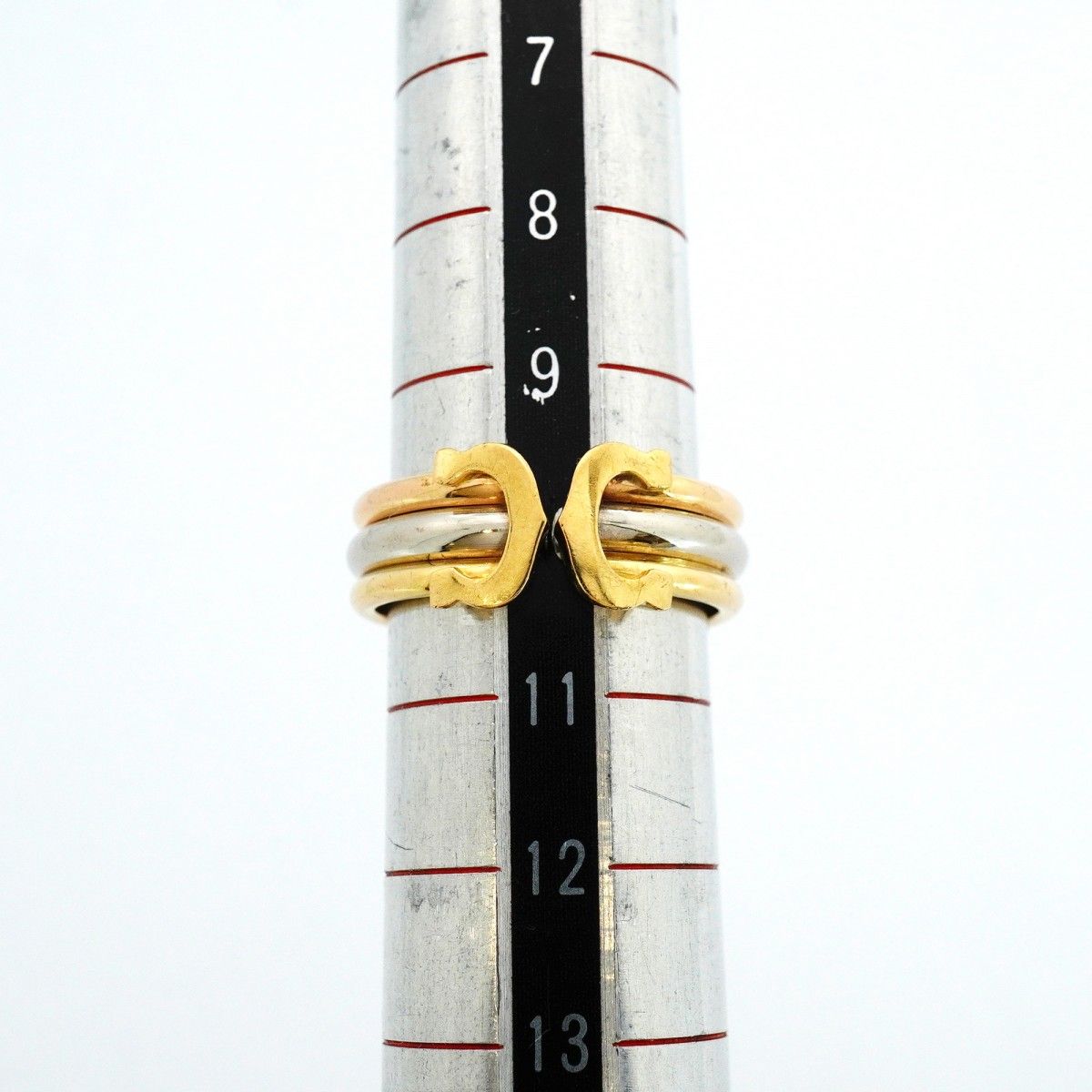 Cartier Ring 2C 18k Yellow Gold 18k White Pink — view 6