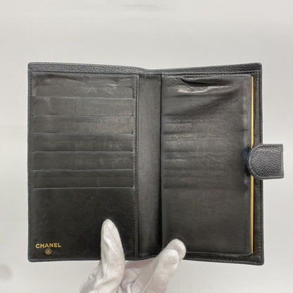 Chanel Wallet Caviar Leather Black Gold — view 3