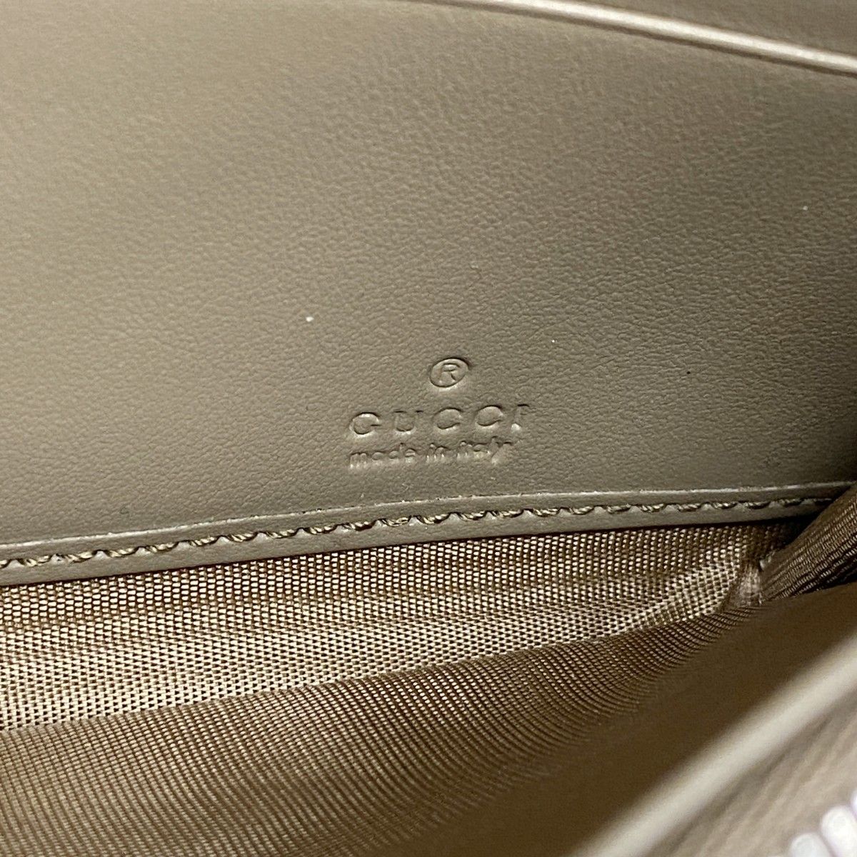 Gucci Wallet GG Supreme Brown Silver — view 4