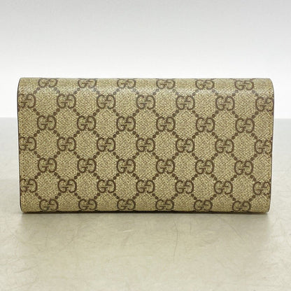 Gucci Wallet GG Supreme Brown Silver — view 7