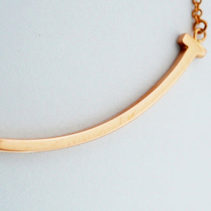 Tiffany & Co Necklace T Smile Small 18k Pink Gold — view 7