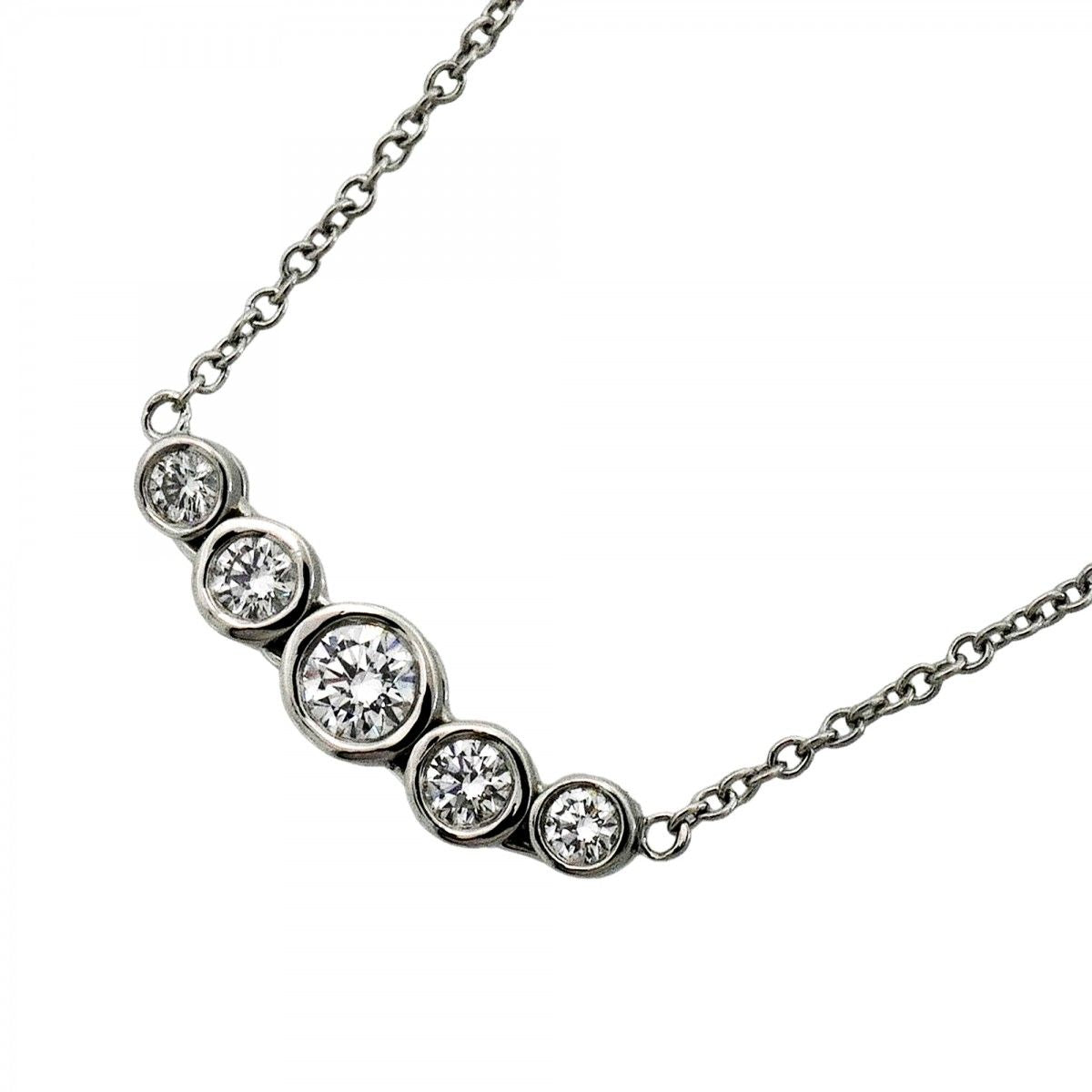 Tiffany & Co Necklace Jazz Graduated Platinum Diamond