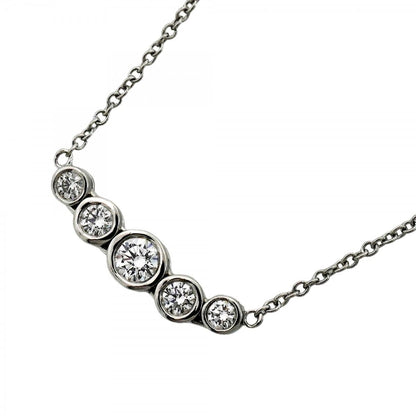 Tiffany & Co Necklace Jazz Graduated Platinum Diamond