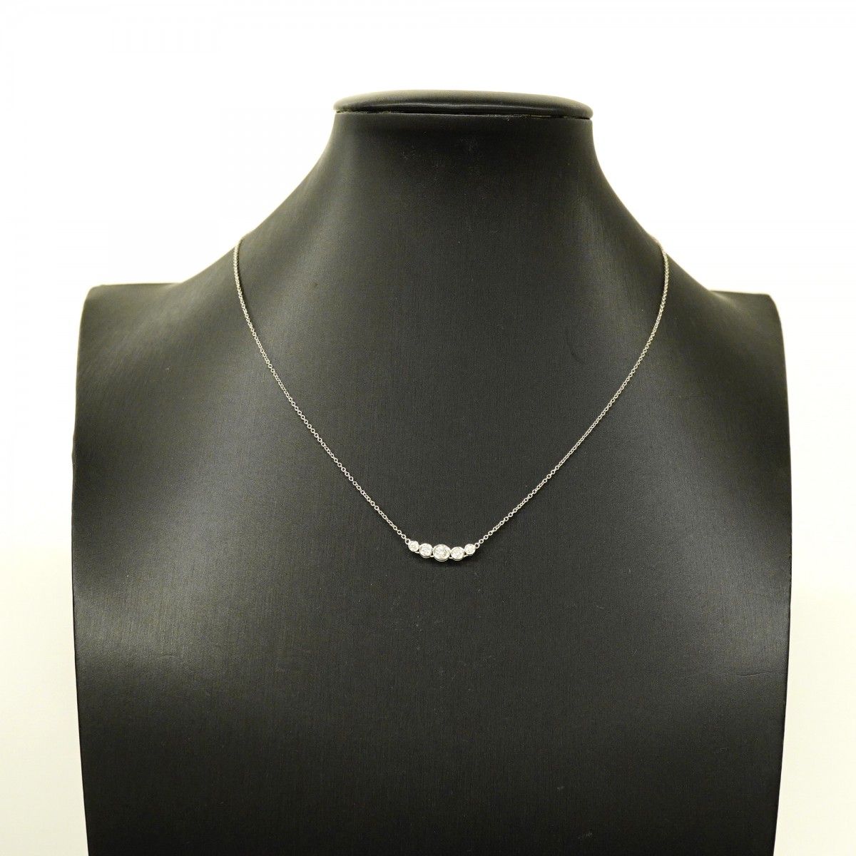 Tiffany & Co Necklace Jazz Graduated Platinum Diamond — view 6