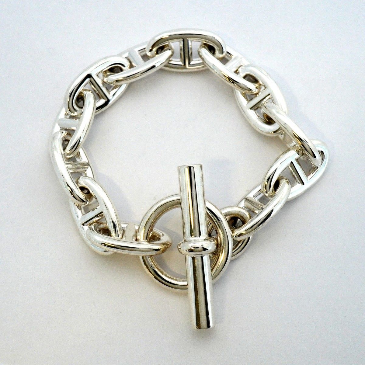 Hermes Bracelet Chaine D'ancre GM Silver — view 3