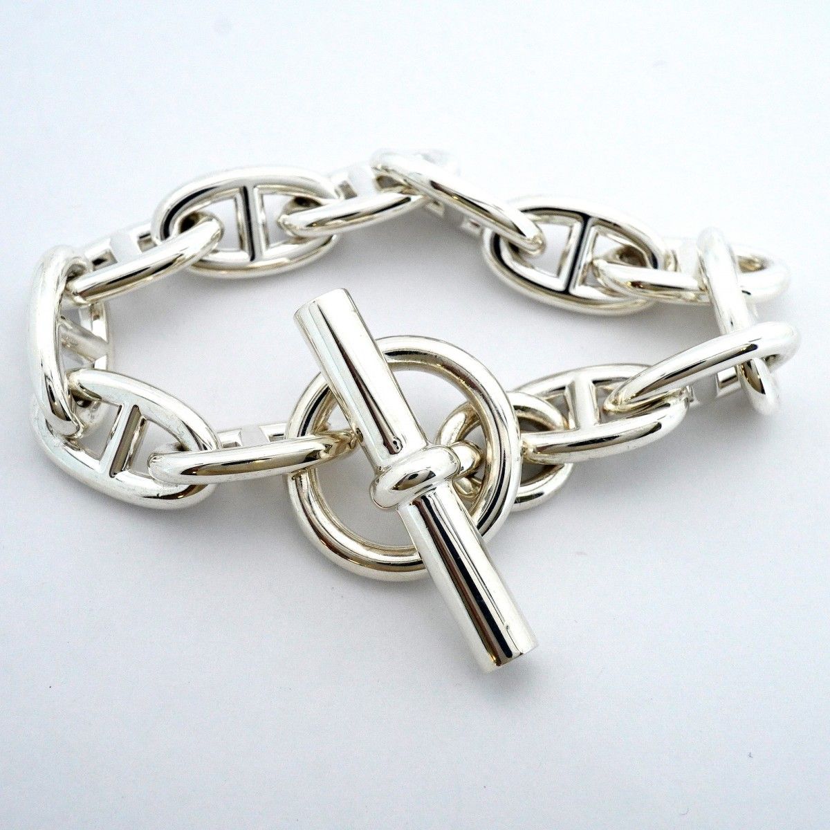 Hermes Bracelet Chaine D'ancre GM Silver — view 4