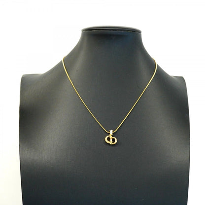 Dior Necklace CD Logo Gold Plated Rhinestone — view 5