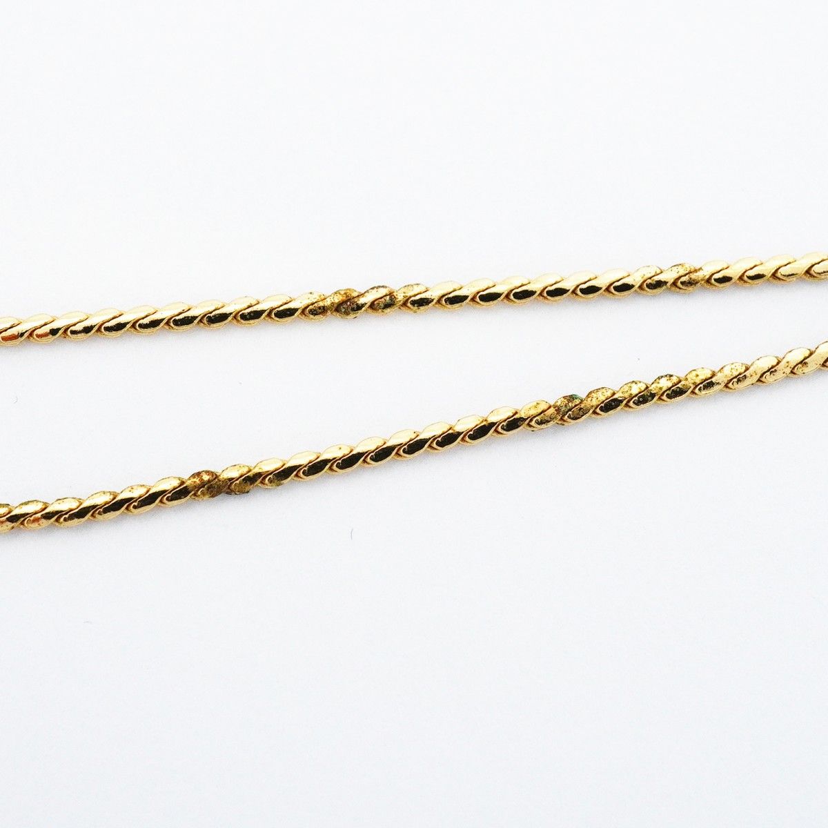 Dior Necklace CD Logo Gold Plated Rhinestone — view 6