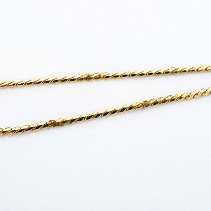 Dior Necklace CD Logo Gold Plated Rhinestone — view 6