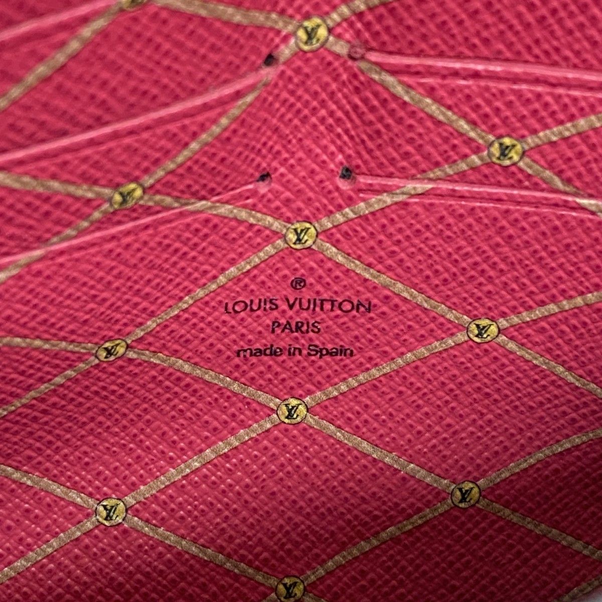Louis Vuitton Shoulder Wallet Summer Trunk Pochette Weekend Brown Pink — view 5