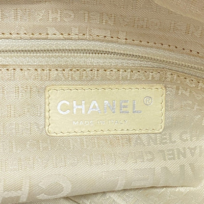 Chanel Handbag Caviar Leather White Silver — view 5