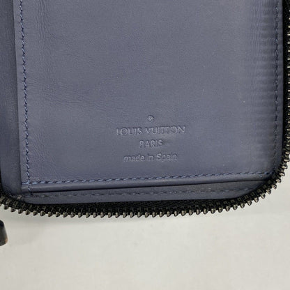 Louis Vuitton Wallet Monogram Shadow Zippy Vertical Navy — view 4