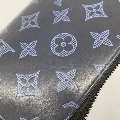 Louis Vuitton Wallet Monogram Shadow Zippy Vertical Navy — view 8