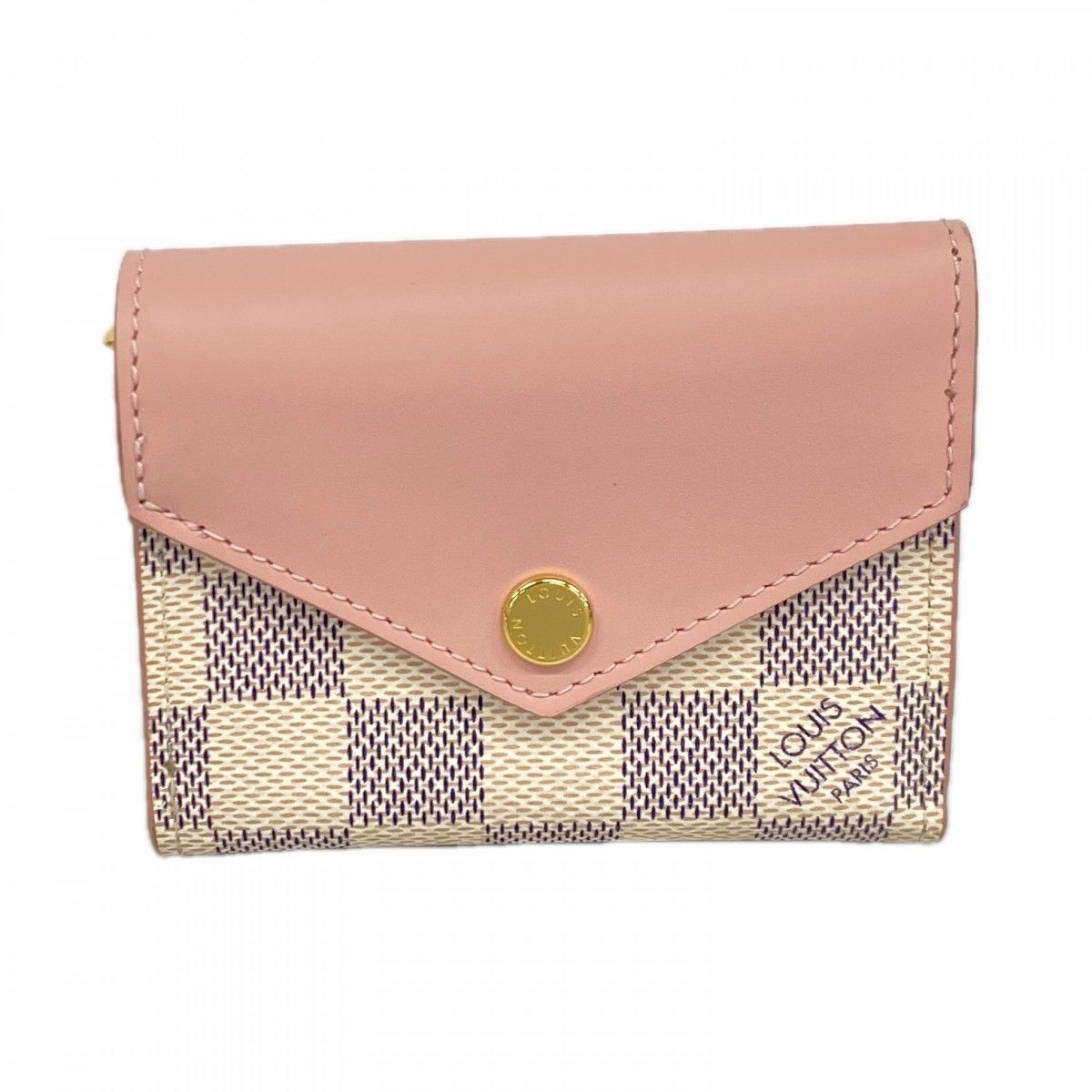 Louis Vuitton Trifold Wallet Damier Azur Portefeuille Zoe Odros