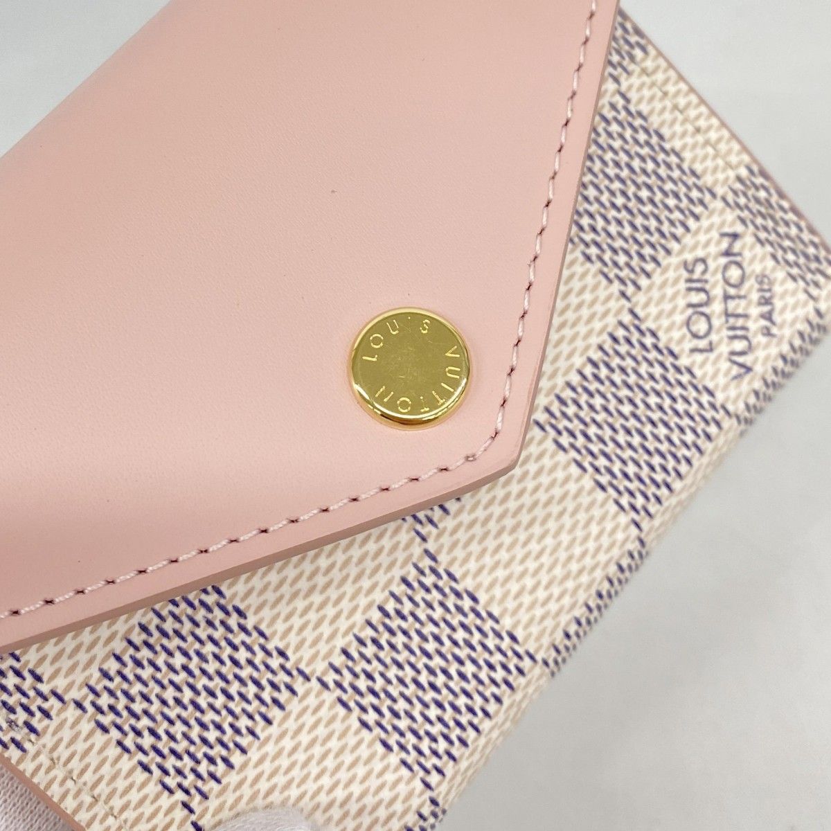 Louis Vuitton Trifold Wallet Damier Azur Portefeuille Zoe Odros — view 7