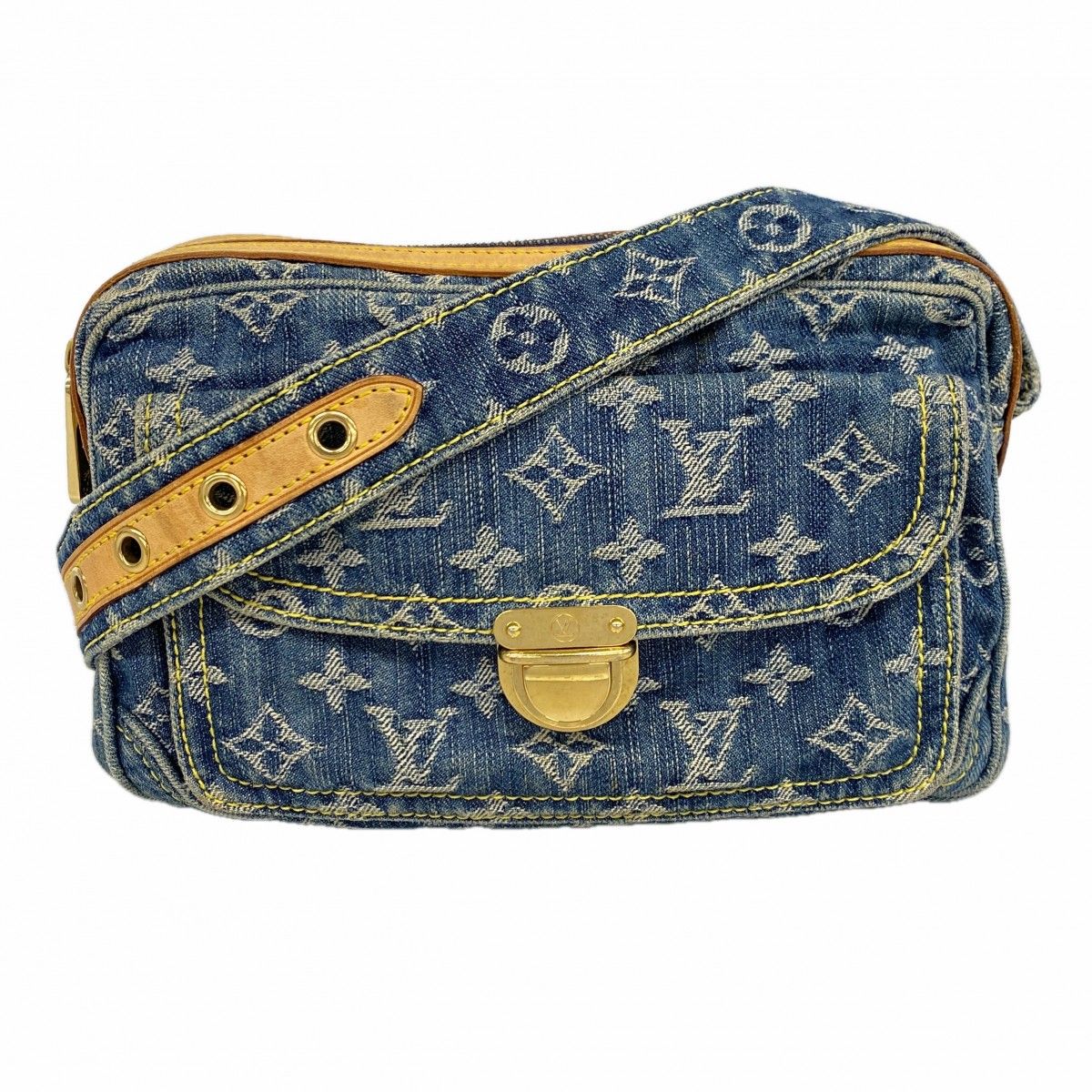Louis Vuitton Waist Bag Monogram Denim Blue