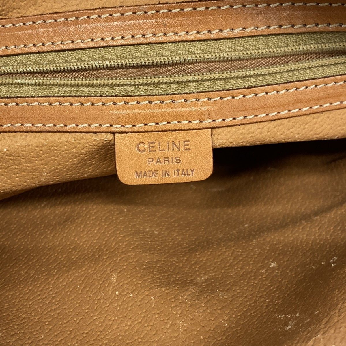 Celine Handbag Macadam White Gold — view 5