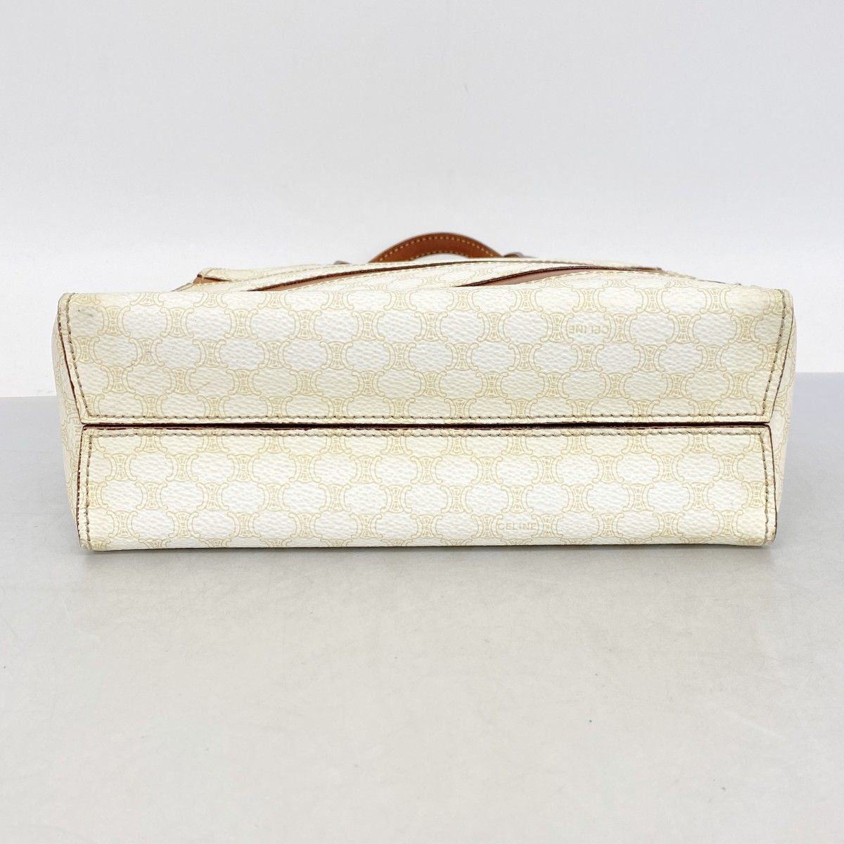 Celine Handbag Macadam White Gold — view 3