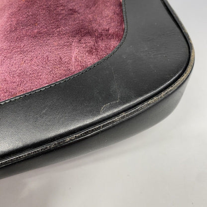 Gucci Handbag Jackie 001 Velour Pink Black Silver — view 9