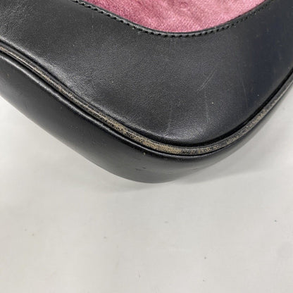 Gucci Handbag Jackie 001 Velour Pink Black Silver — view 7