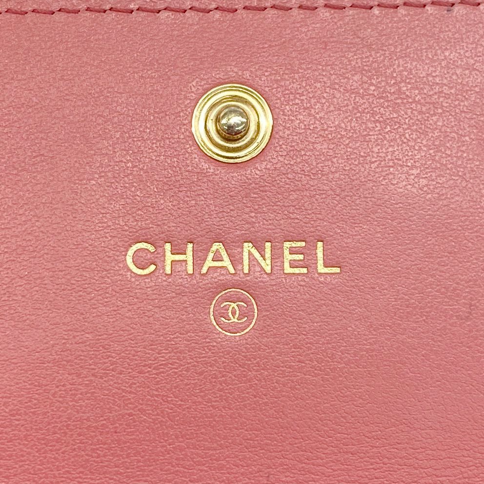 Chanel Wallet 19 Lambskin Pink Gold — view 4