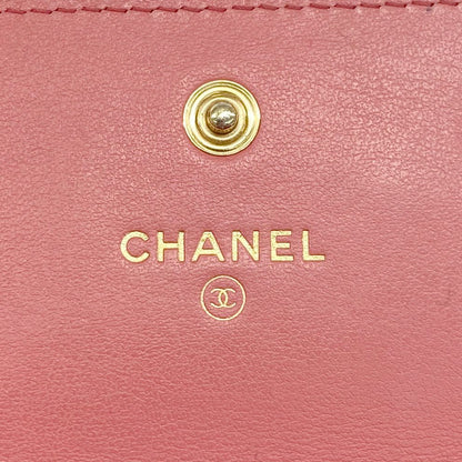 Chanel Wallet 19 Lambskin Pink Gold — view 4