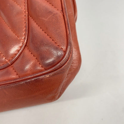 Chanel Shoulder Bag Chez Blanc Lion Lambskin Red Silver — view 6
