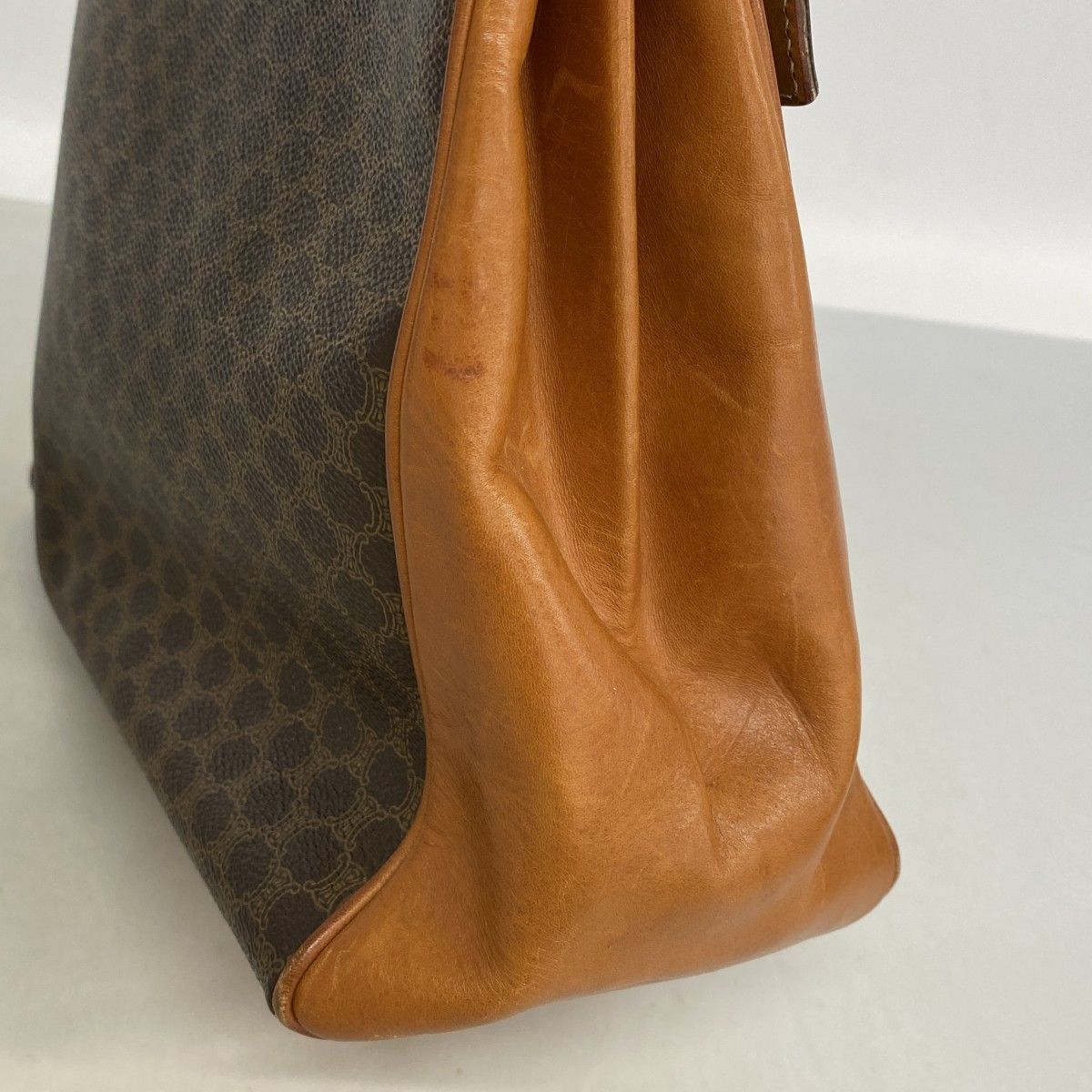 Celine Handbag Macadam Brown Gold — view 7