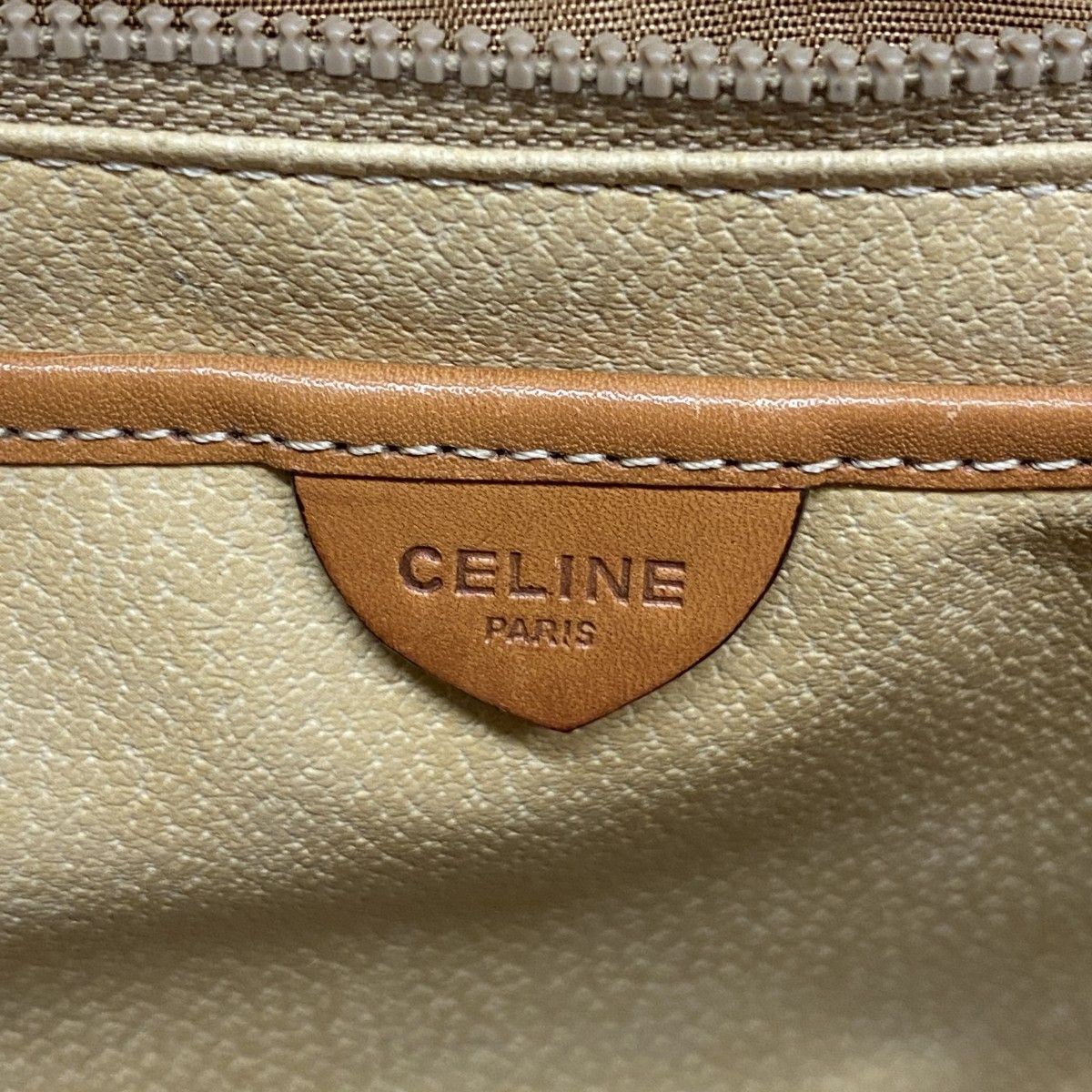 Celine Handbag Macadam Brown Gold — view 5