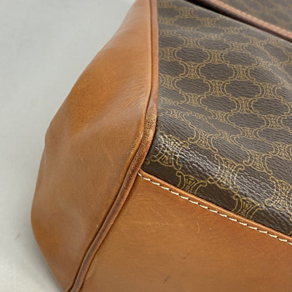 Celine Handbag Macadam Brown Gold — view 6