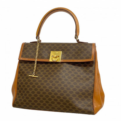 Celine Handbag Macadam Brown Gold