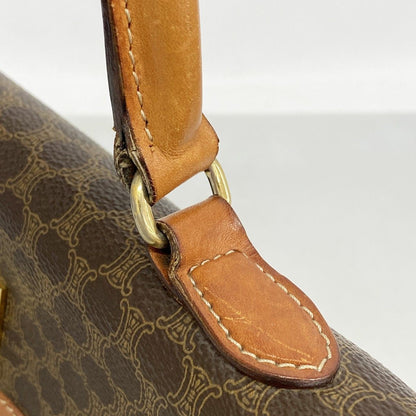 Celine Handbag Macadam Brown Gold — view 8