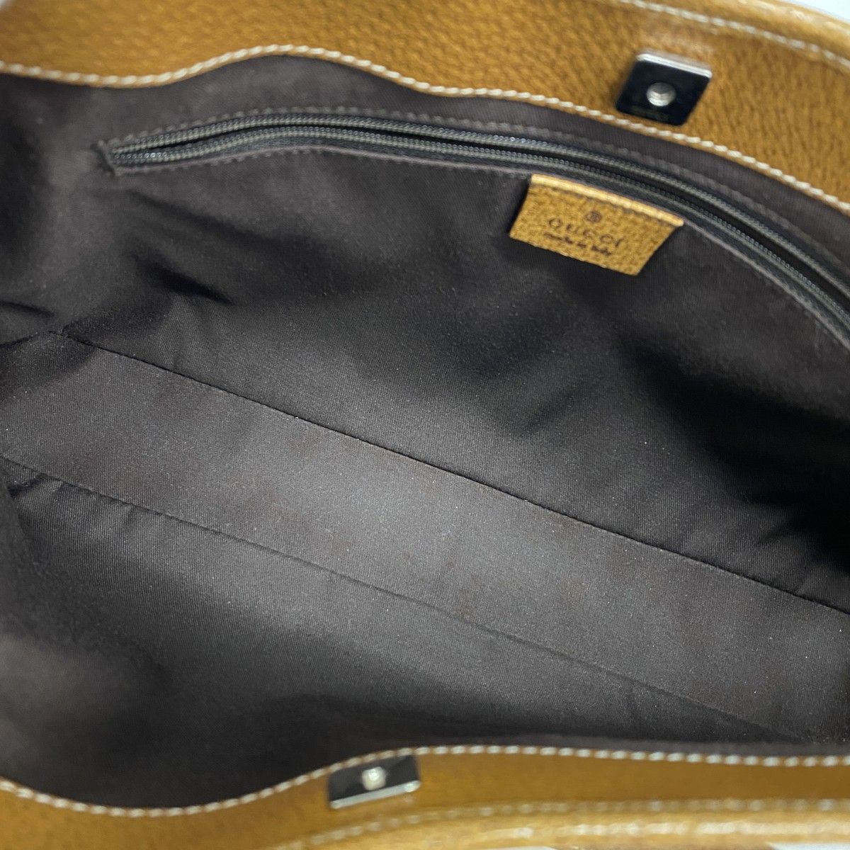 Gucci Tote GG Canvas Brown Silver — view 4