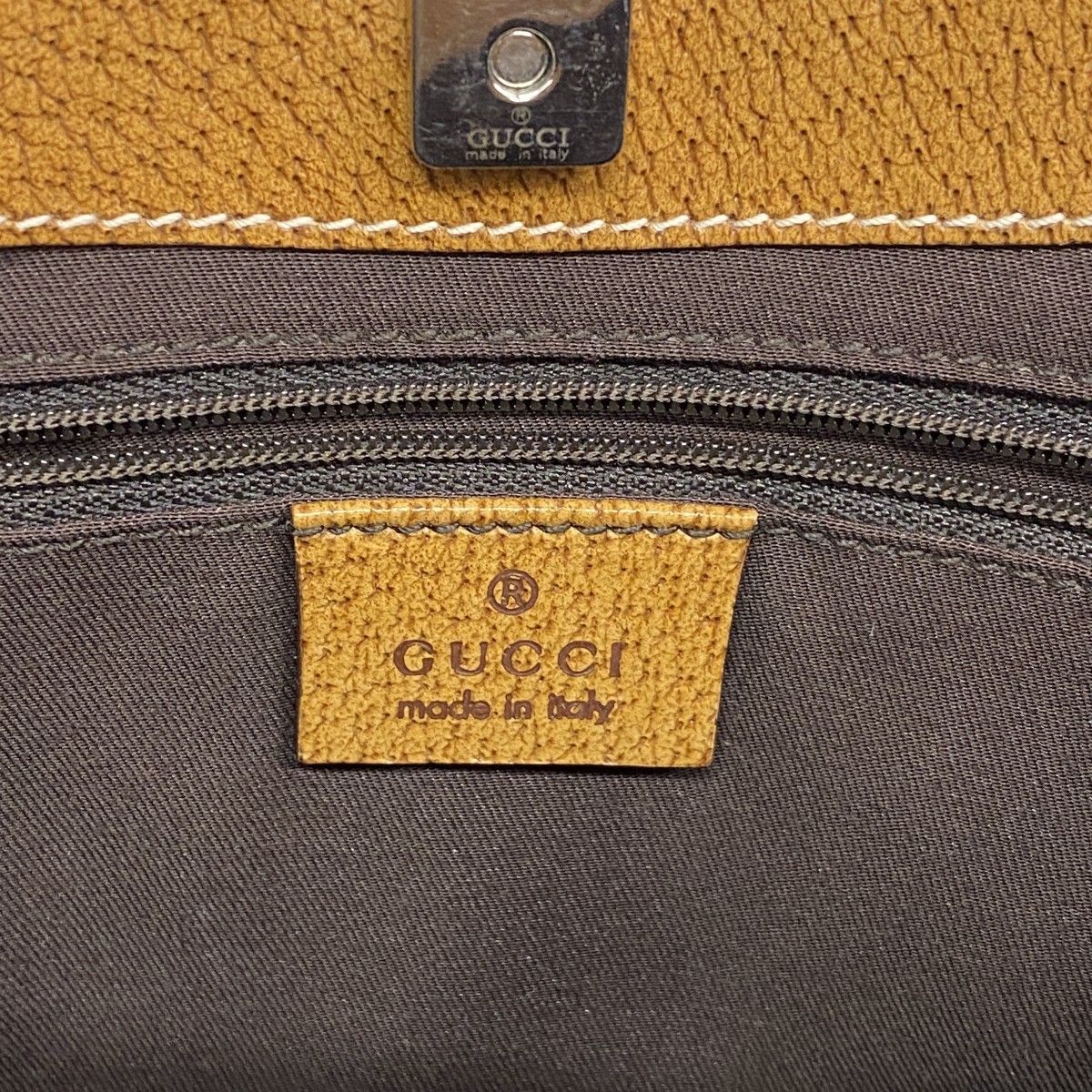 Gucci Tote GG Canvas Brown Silver — view 5