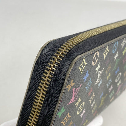 Louis Vuitton Wallet Monogram Multicolor Zippy Noir Pistache — view 5