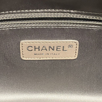 Chanel Shoulder Bag Quilted Nylon Light Blue Silver — view 5