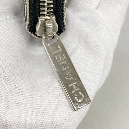 Chanel Wallet Denim Black Silver — view 7