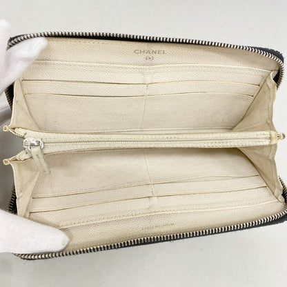 Chanel Wallet Denim Black Silver — view 3