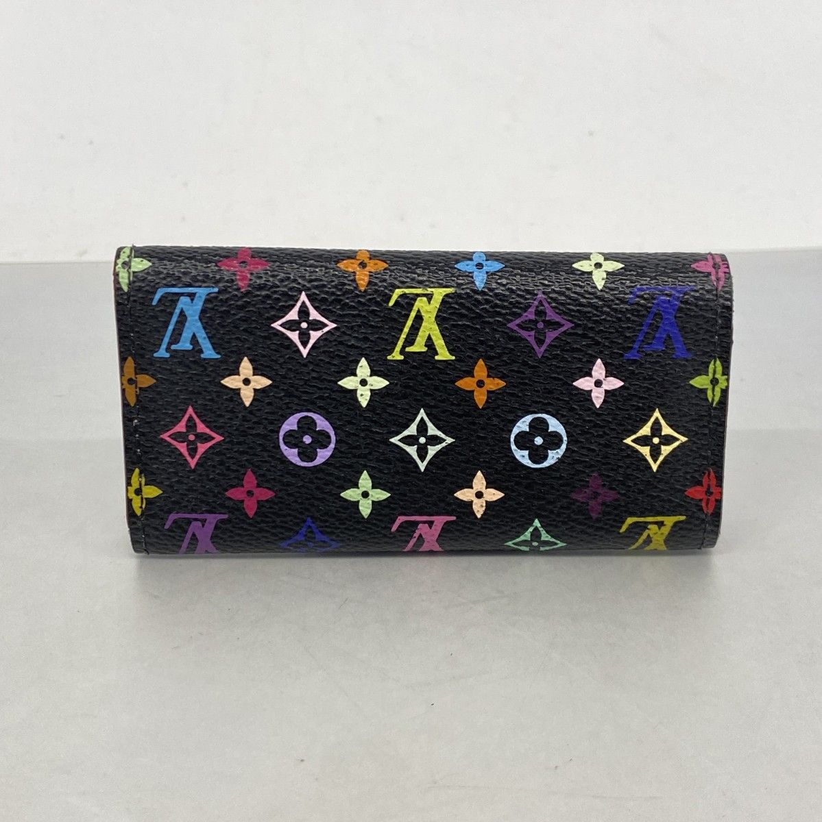 Louis Vuitton Key Case Monogram Multicolor Multicles 4 Noir Violet Key Holder — view 9