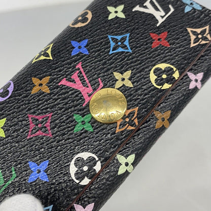 Louis Vuitton Key Case Monogram Multicolor Multicles 4 Noir Violet Key Holder — view 8