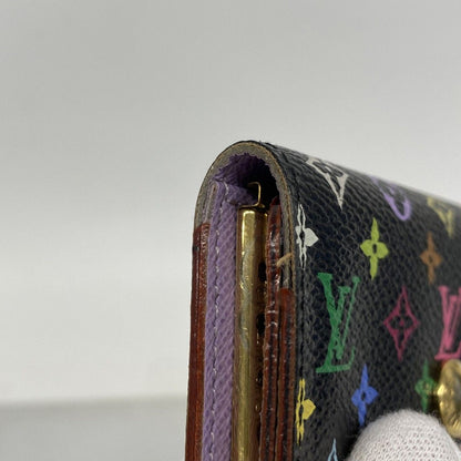 Louis Vuitton Key Case Monogram Multicolor Multicles 4 Noir Violet Key Holder — view 6