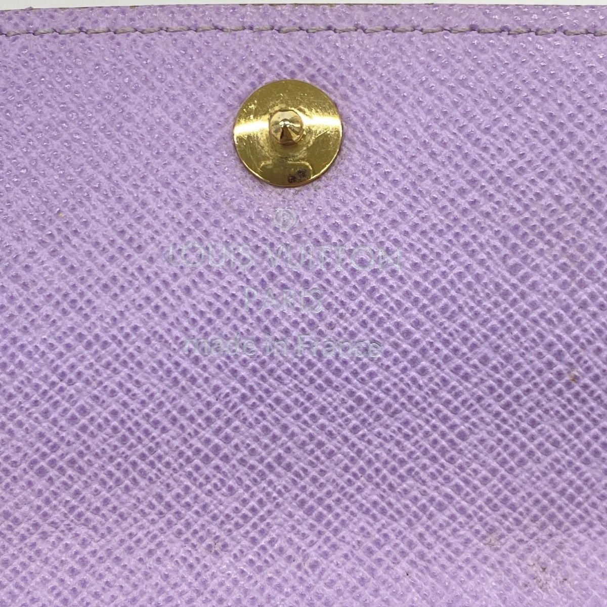 Louis Vuitton Key Case Monogram Multicolor Multicles 4 Noir Violet Key Holder — view 4