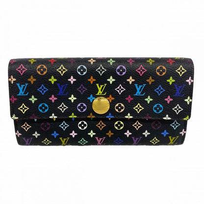 Louis Vuitton Wallet Monogram Multicolor Portefeuille Sarah Noir Pistache