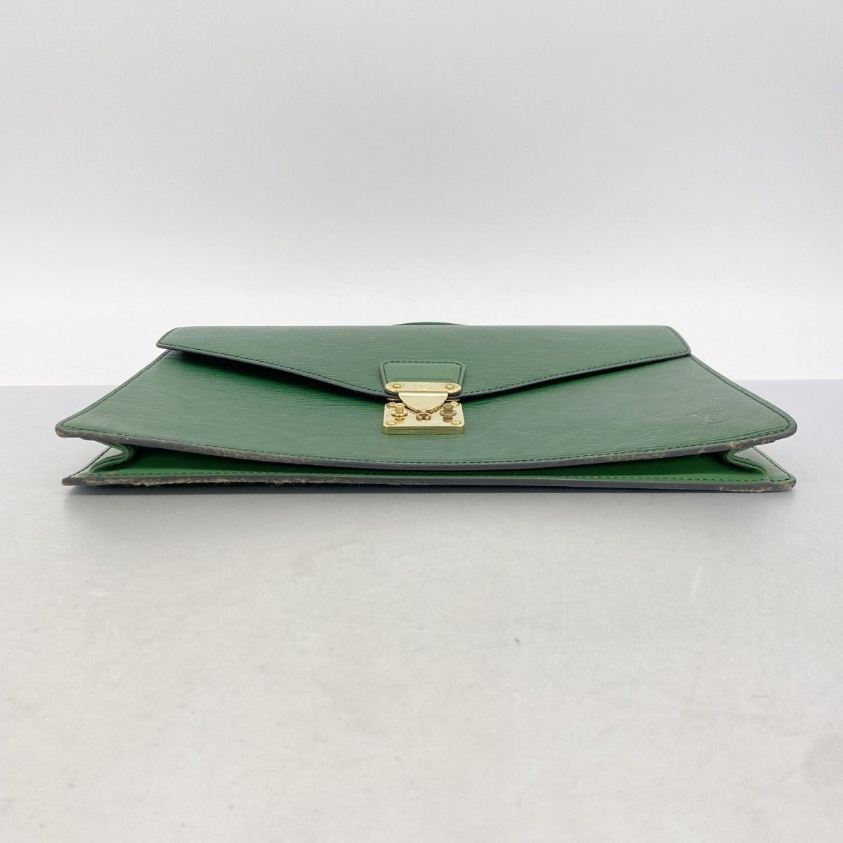 Louis Vuitton Briefcase Epi Porte Documents Bandouliere Borneo Green — view 3