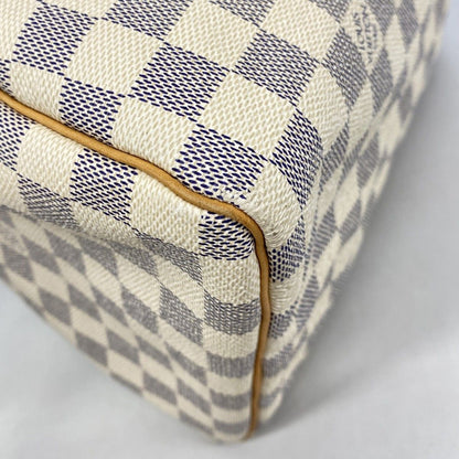Louis Vuitton Handbag Damier Azur Speedy 30 White — view 6