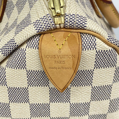 Louis Vuitton Handbag Damier Azur Speedy 30 White — view 5