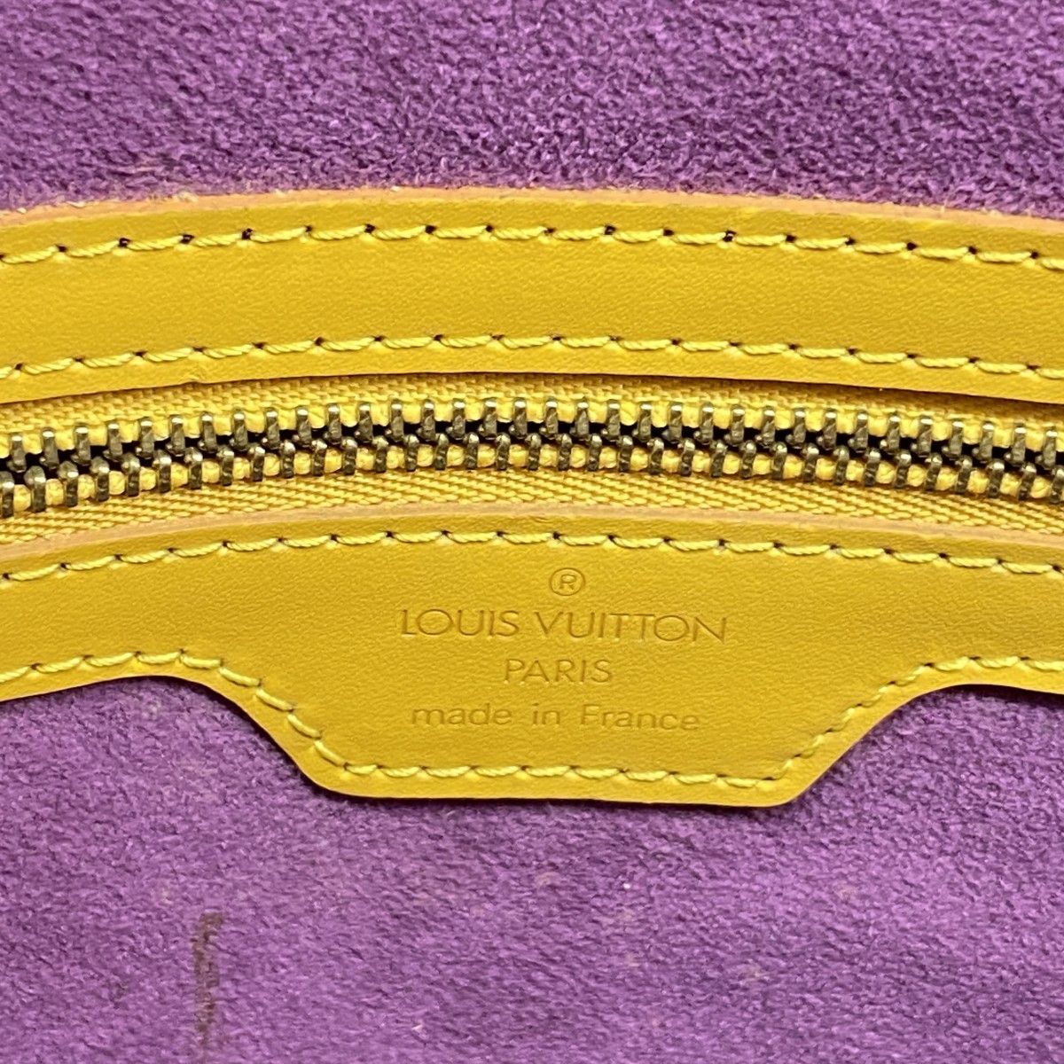 Louis Vuitton Shoulder Bag Epi Lussac Jaune — view 5