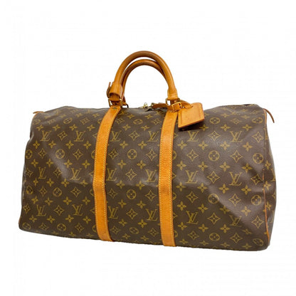 Louis Vuitton Boston Bag Monogram Keepall 50 Brown