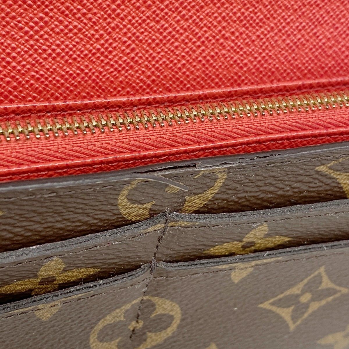 Louis Vuitton Wallet Monogram Portefeuille Sarah Brown Coquelicot — view 5